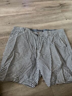 Nautica Black and White Gingham Men’s Shorts